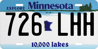 MN license plate 726LHH
