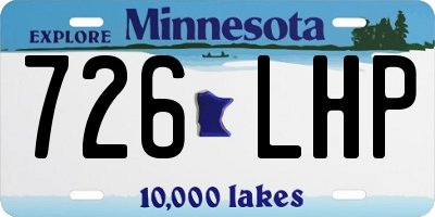 MN license plate 726LHP