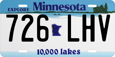 MN license plate 726LHV