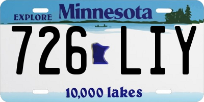MN license plate 726LIY