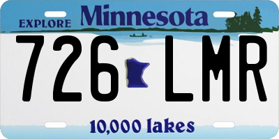 MN license plate 726LMR