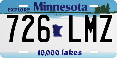MN license plate 726LMZ