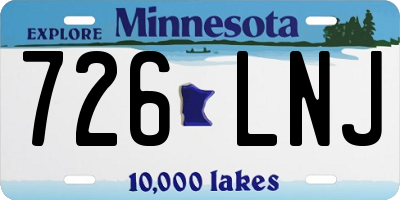 MN license plate 726LNJ