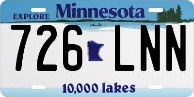 MN license plate 726LNN