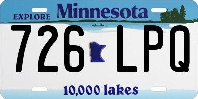 MN license plate 726LPQ