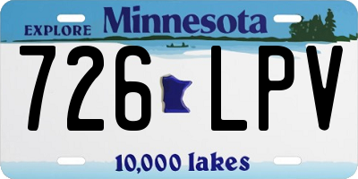 MN license plate 726LPV