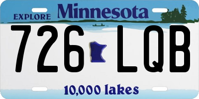 MN license plate 726LQB