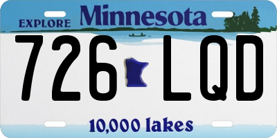 MN license plate 726LQD