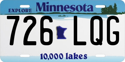MN license plate 726LQG