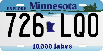 MN license plate 726LQO