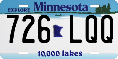 MN license plate 726LQQ