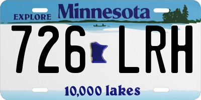 MN license plate 726LRH