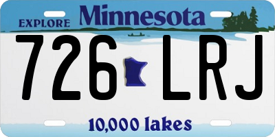 MN license plate 726LRJ