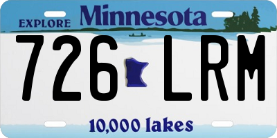 MN license plate 726LRM