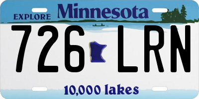 MN license plate 726LRN