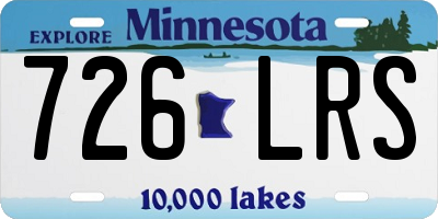 MN license plate 726LRS
