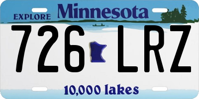 MN license plate 726LRZ