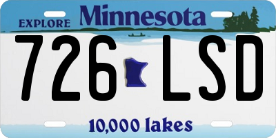 MN license plate 726LSD