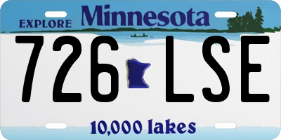MN license plate 726LSE