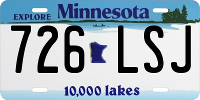 MN license plate 726LSJ