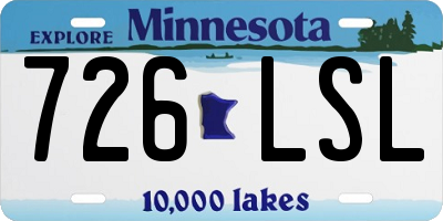 MN license plate 726LSL