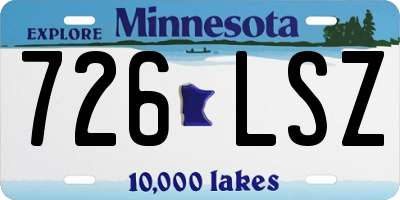 MN license plate 726LSZ