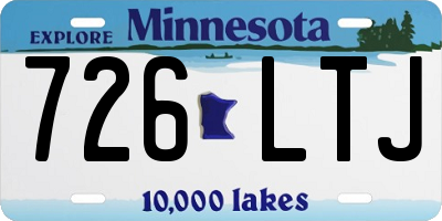 MN license plate 726LTJ