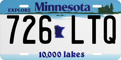 MN license plate 726LTQ