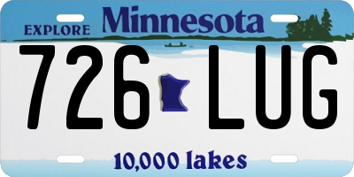 MN license plate 726LUG