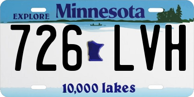 MN license plate 726LVH