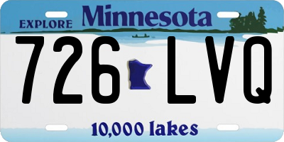 MN license plate 726LVQ