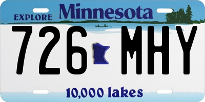 MN license plate 726MHY