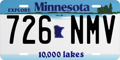 MN license plate 726NMV