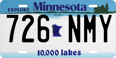 MN license plate 726NMY