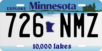 MN license plate 726NMZ