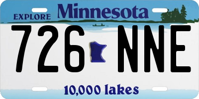 MN license plate 726NNE