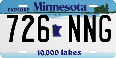 MN license plate 726NNG