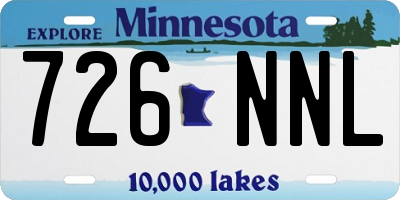 MN license plate 726NNL
