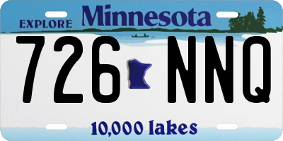 MN license plate 726NNQ