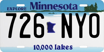 MN license plate 726NYO