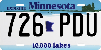 MN license plate 726PDU