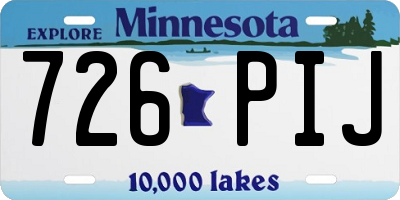 MN license plate 726PIJ