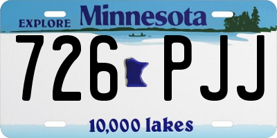 MN license plate 726PJJ