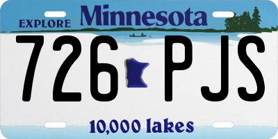 MN license plate 726PJS