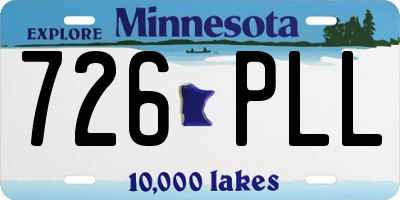 MN license plate 726PLL