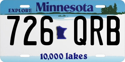 MN license plate 726QRB