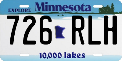 MN license plate 726RLH
