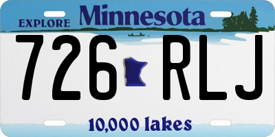 MN license plate 726RLJ