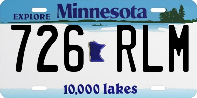 MN license plate 726RLM