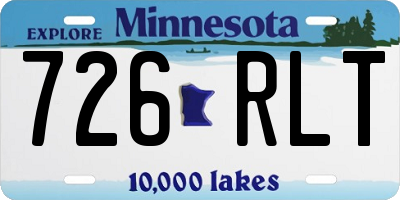 MN license plate 726RLT